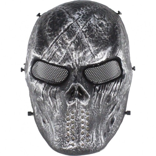 Blutige totenkopfmaske silber - blutige,