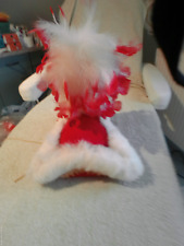 Funkenmariechen Hut für Erwachsene mit Federstab rot weiß Tanzmariechen