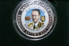 Münze 5 Francs 1999 Republic of Congo Belgische Könige Baudouin 1951-1993 Löwe