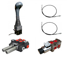 1x EW 1x DW Hydraulikventil Kreuzschaltung Joystick Bowdenzug Offen 40L 2Fach 
