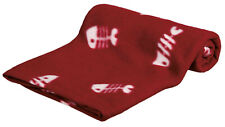 Trixie Tierdecke Fleece Katze 100 × 70 cm rot Kuschelplatz Liegeplatz Liegedecke