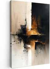 Großes Schwarz Gold Abstrakt