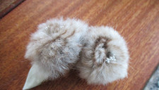 Echt Pelz Brosche Anstecknadel