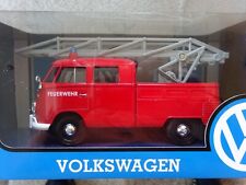 VW T1 Typ 2 Drehleiter Feuerwehr Oldtimer Modelauto ca.18cm *NEU* Maßstab 1:24