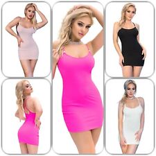 SeXy Party Stretch Strand Minikleid mit Strass Steinen + String Tanga S M L GoGo