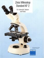 Zeiss Prospekt MIKROSKOP STANDARD KF 2 Broschüre Achromat A-Plan von 1994 (Y4451