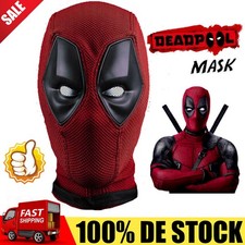 Leder Deadpool Maske Halloween Lustig Cosplay Superhelden Requisiten Atemhelm