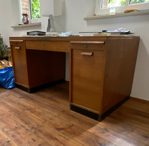 Holz schreibtisch braun - holz, mit