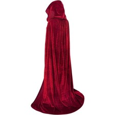 Schwarzer Samt Umhang mit