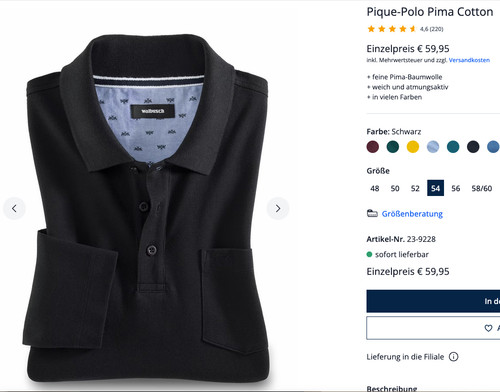 Herren pique polo hemd - pique, polo-hemd