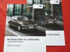 BMW 3er F30 Limousine 320i 328i 335i 316d 318d 320d Prospekt + Preisliste 2011