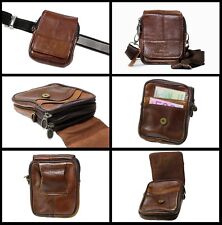 Gürteltasche Handytasche Leder Hüfttasche Bauchtasche Tasche Bag braun, GT-1