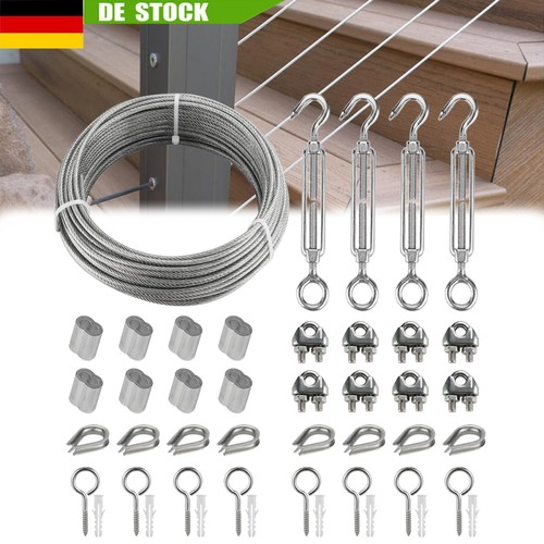 20m 3mm drahtseil edelstahl - 20m,