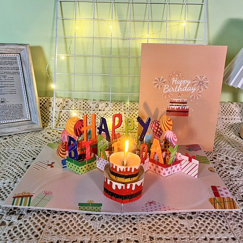 Geburtstagskarte popup 3d - popup,,