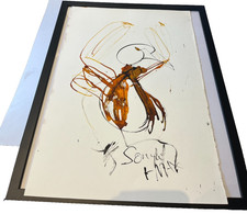 Vogel Tusche Zeichnung Malerei