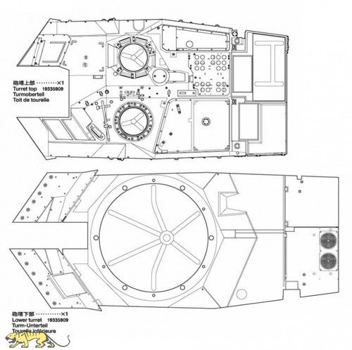 Tamiya 19335909 turm ober und - tamiya,