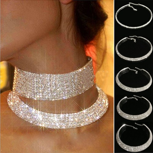 Damen strass choker - damen,