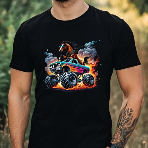 Herren shirt monstertruck - herren,