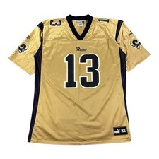 Los Angeles Rams XL NFL Trikot Herren Gold Puma 13 Kurt Warner American Underdog