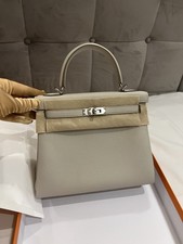 Hermes Kelly 25 Retourne Togo  Palladium NEU!!!