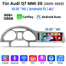 10.25'' Carplay Display 6+128GB für Audi Q7 4L MMI 2G 2005-2009 Navi Medien AUX