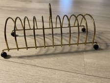 Halter für Toastbrot Briefständer Serviettenhalter Gold Antik