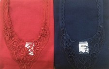 Damen Unterhemd Spitze 2er