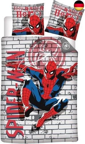 Bettwäsche spiderman graffiti - bettwäsche,