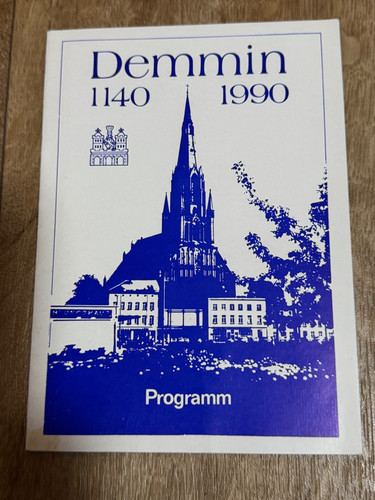 Programmheft 850 jahre demmin - jahre,