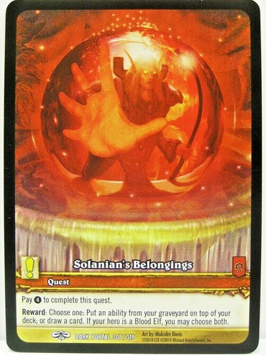 World warcraft tcg - world,