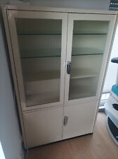 Maquet Schrank Medizinschrank Apothekerschrank Vintage,beige,107x41x173cm