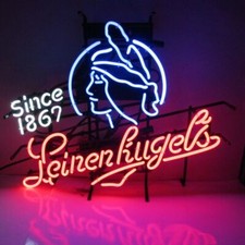 Leinenkugel's Bier Neon Sign Bar Wand Dekor Leuchtreklame Lichter Schild 19"x15"