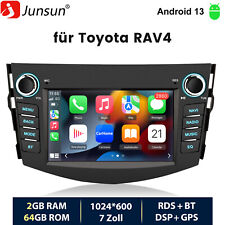 DAB+ Für Toyota RAV4 2006-2012 Android 13 Carplay Autoradio GPS Navi BT WIFI SWC