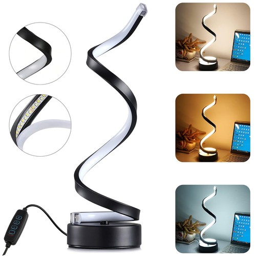 Moderne led spiral tischlampe - moderne,
