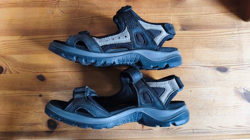 Ecco sandalen schwarz grau - ecco,