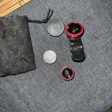  2 Sets Handy Fisheye-Objektiv Makroobjektiv Für Smartphones Nahaufnahmen Reisen