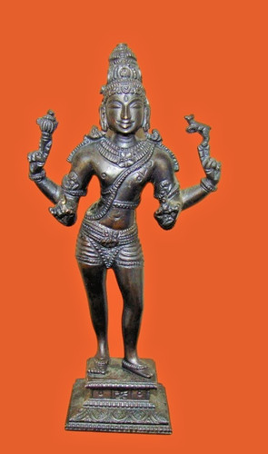 Indien bronze gott vishnu - bronze,