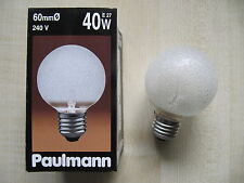 RARITÄT Paulmann Globe E27 40W G60 240V EISKRISTALL Globelampe Eiskristall KLAR