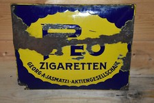 Original Altes Emailschild Pteo Zigaretten 20/30er Jahre,Raucher,Deko,Retro