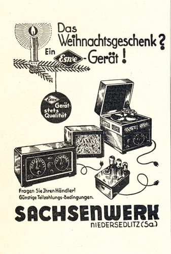 Radio grammophon ewse reklame - radio,