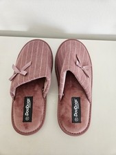 Damen Hausschuhe Gr. 39 DooDogs Rosa mit Schleife / Neu 
