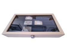 Sammlervitrine Echtholz Kiefer