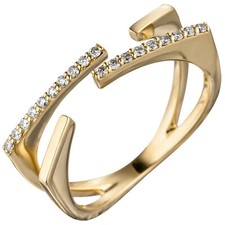 Diamantring offen 585 Gold