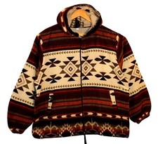 Indianer Jacke weinrot Kapuze