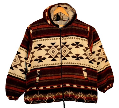 Indianer jacke weinrot kapuze - weinrot,