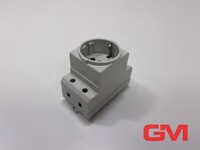 Hager Steckdose x N 129 power socket Hutschienemontage 10/16A 250V DIN-Schiene