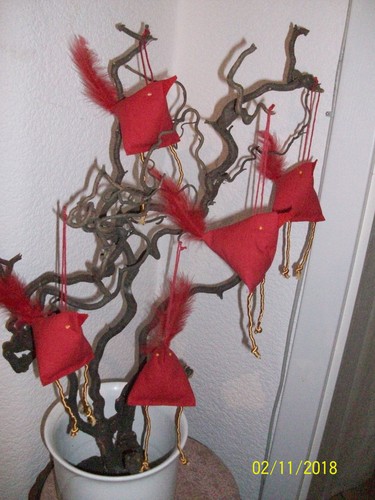 Osterdekoration stoff vogel - stoff,