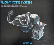 Logitech G Saitek Pro Flight Yoke System Schwarz OVP - leichte Gebrauchsspuren