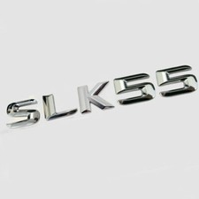 SLK55 Schriftzug SLK 55 Emblem Auto für Mercedes-Benz Aufkleber Chrom Silber AMG