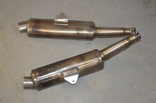 Cagiva Raptor 650 Auspuff Edelstahl re.u.li. gebraucht mit Fehlern